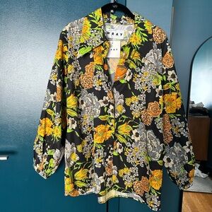 Wray Madison Top in Artichoke Floral Print Women's